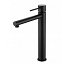 Grifo lavabo monomando Milos Stick negro mate de Imex